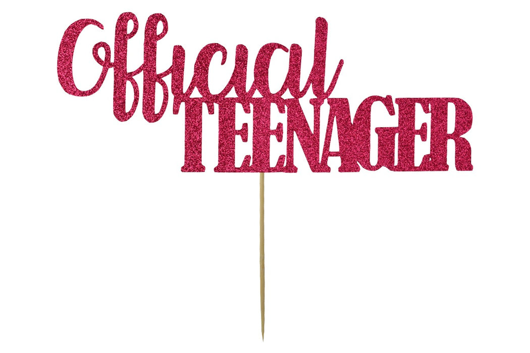 Cake Topper - Official Teenager Red