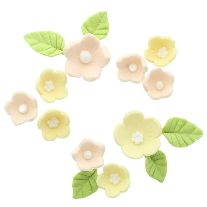 Lemon Flower And Leaves - 16 Pieces