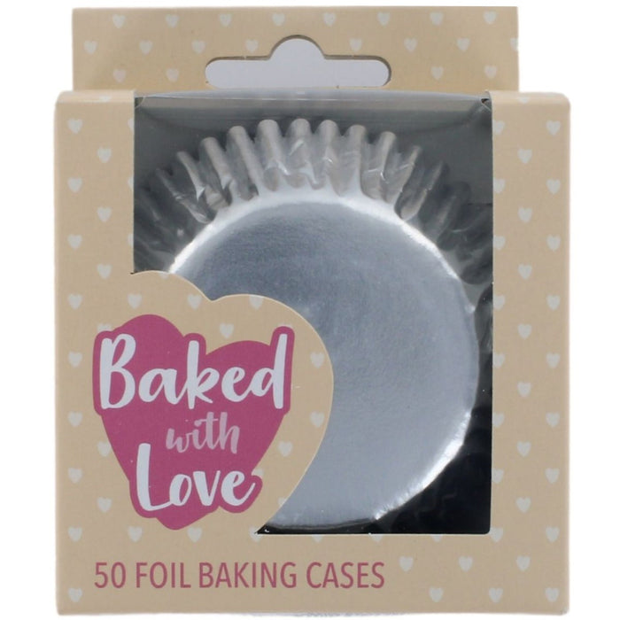 BWL - Silver Foil Baking Cases - 50 Pack
