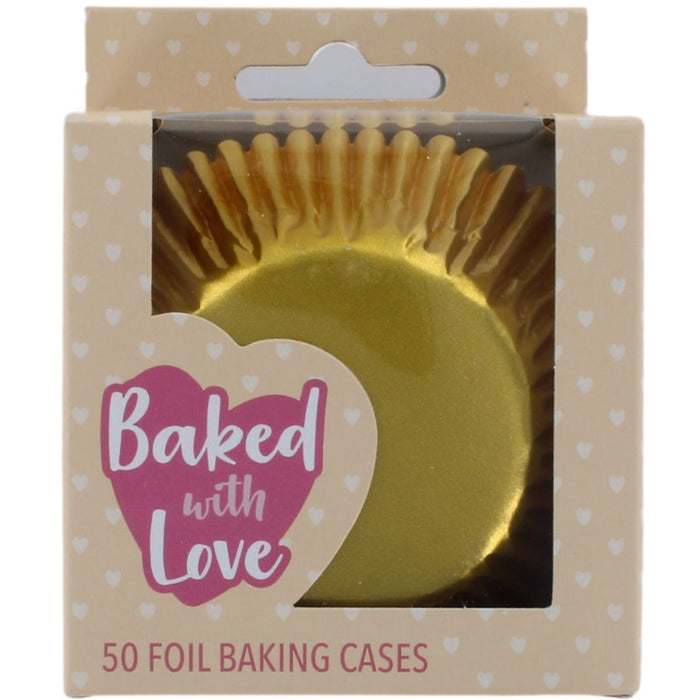 BWL - Gold Foil Baking Cases - 50 Pack