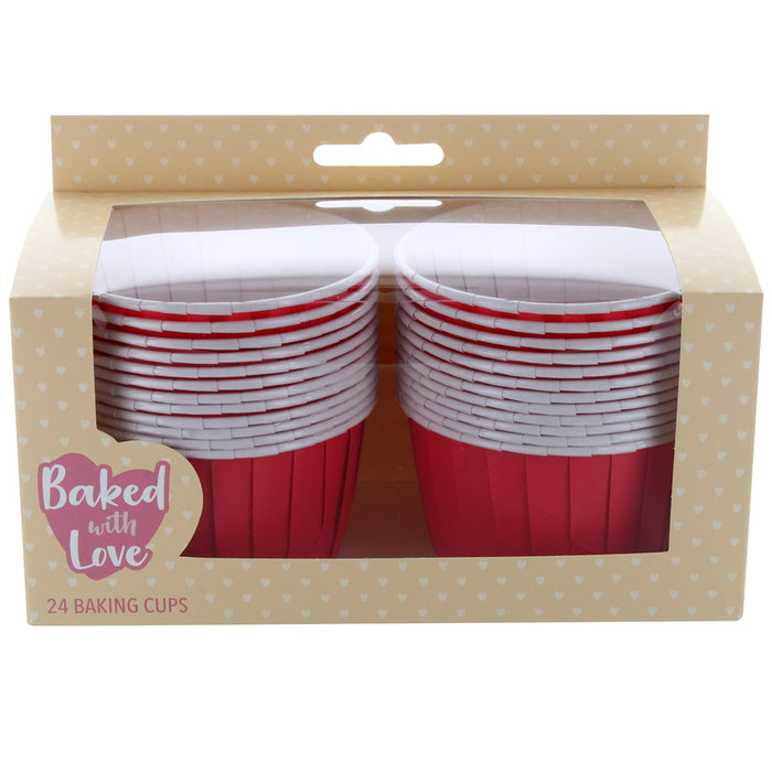 Red Baking Cups 24pk