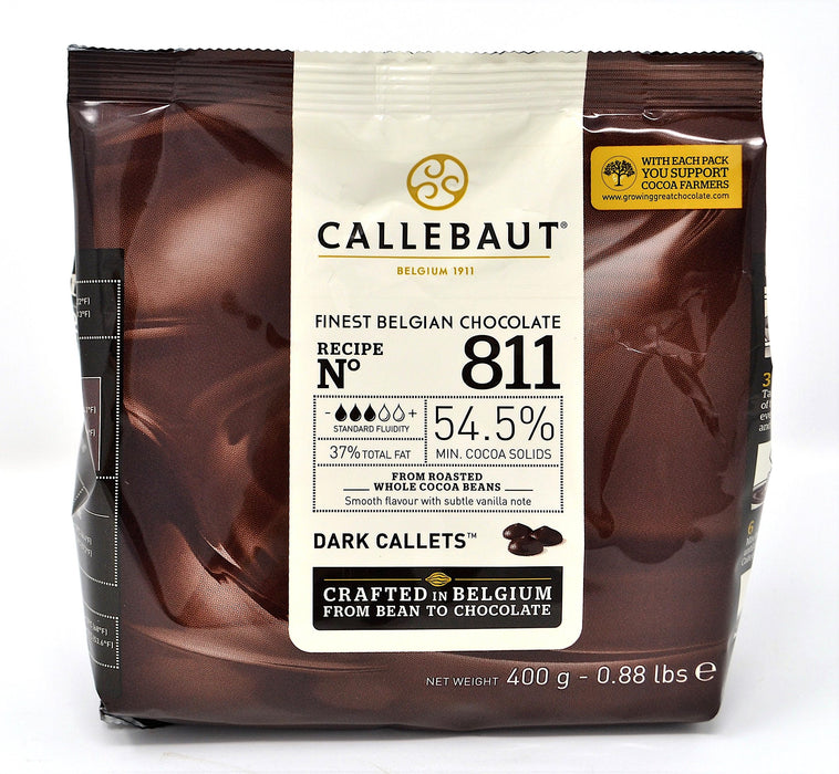 Belgian Callebaut Dark Chocolate 54.5% 400g