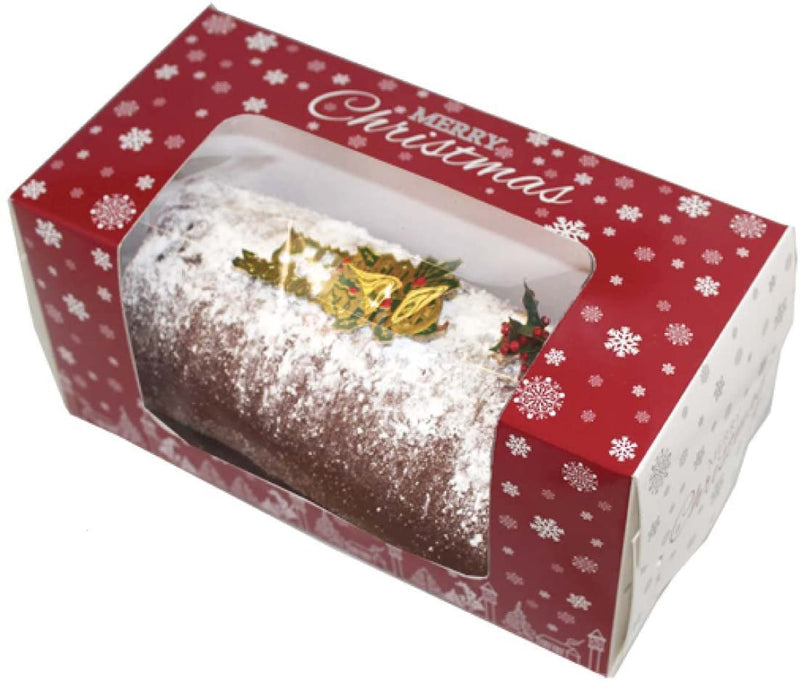 Christmas Log Box 8x4x4 Red\White