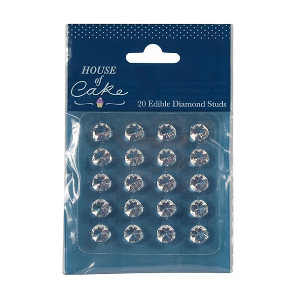 House Of Cake Jelly Gems Clear 10mm - Pack Of 20