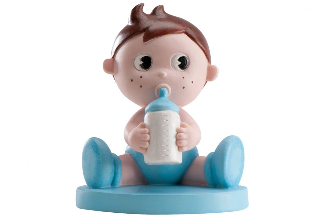 Cake Topper: Baby Boy with Bottle