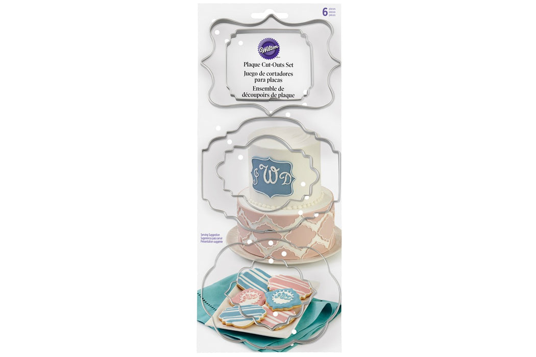 Wilton : Plaque Cut Outs - Set of 6