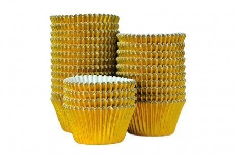 Professional Foil Muffin Cases - Gold 375pk
