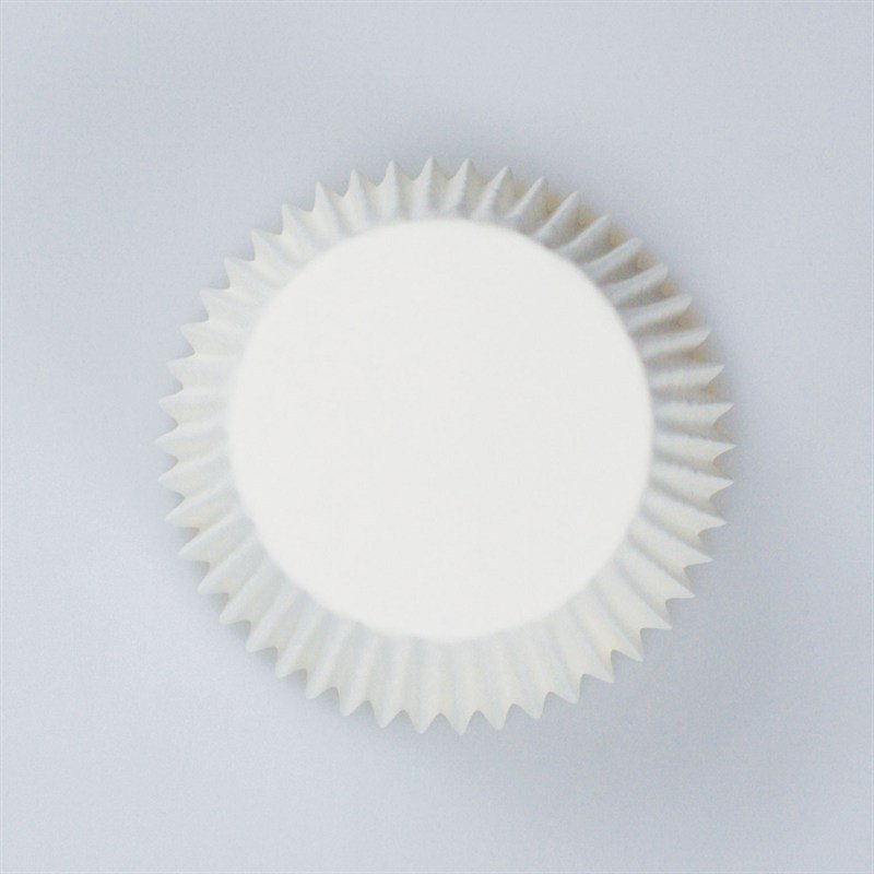White Plain Printed Baking Cases 50pk