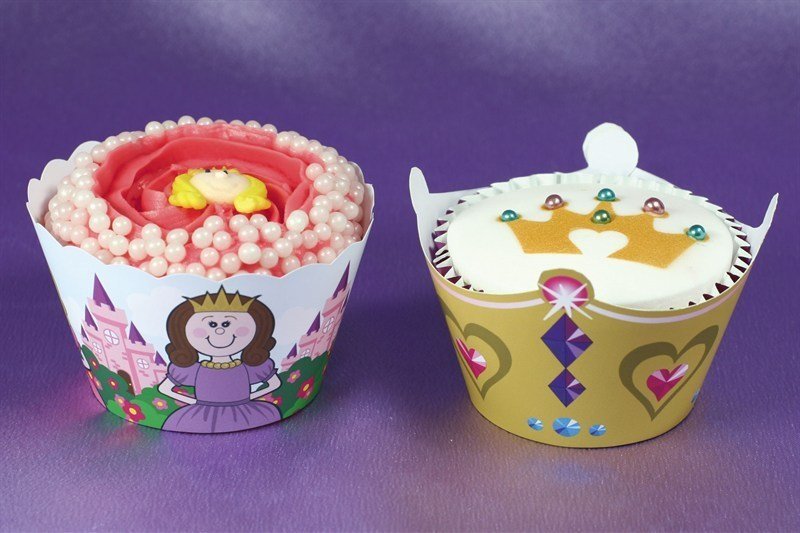 Little Princess Cupcake Wraps 12pk
