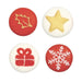 Christmas Icons Sugar Pipings x 20 - Bakeworld.ie