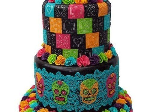 Claire Bowman Lace Mat: Day of The Dead - Bakeworld.ie