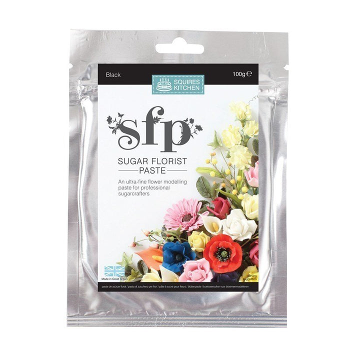 Squires Sugar Florist Paste (SFP) - Black - 100g
