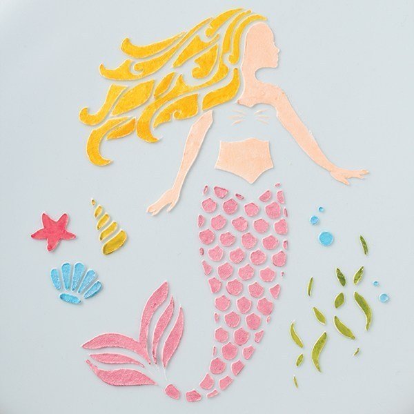 Cake Star Mermaid Stencil - Bakeworld.ie