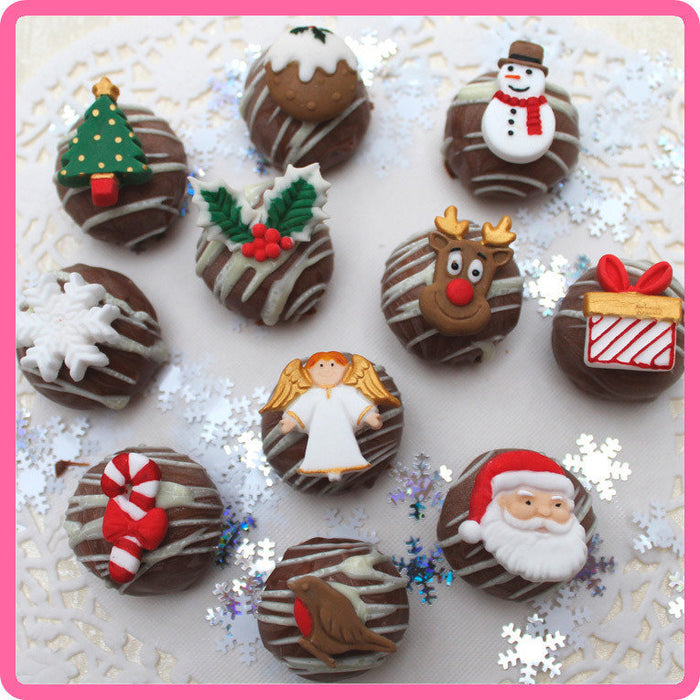 Christmas Santa , Canes , Trees And Gifts Silicone Mould - 12 Cavity | Cake  molds silicone, Christmas chocolate moulds, Chocolate molds