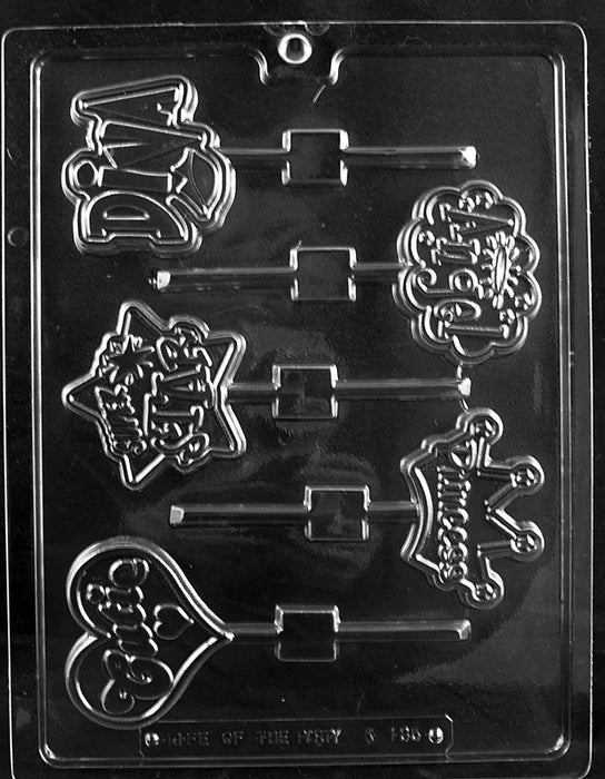 Girly Pops (Diva, Princess, Angel)  Lolly Mould