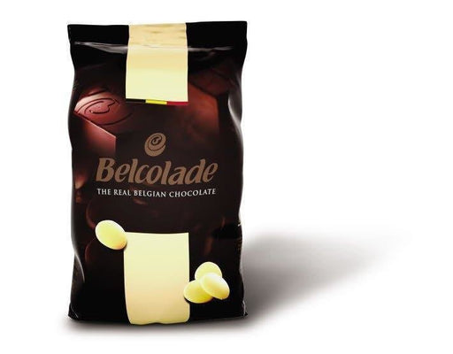 1kg Belcolade Belgian White Chocolate 28% - Bakeworld.ie