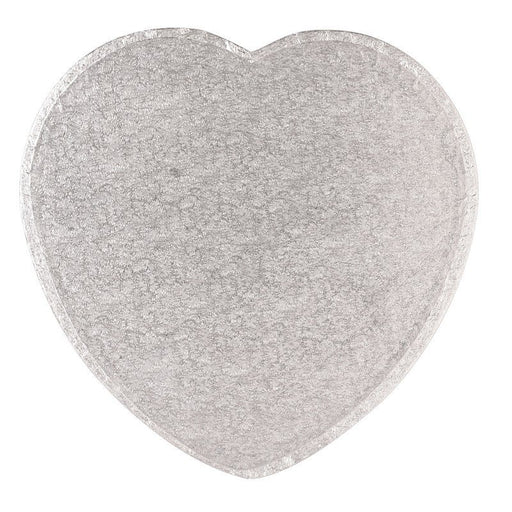 11'' (304mm) Cake Drum Heart Silver Fern - Bakeworld.ie