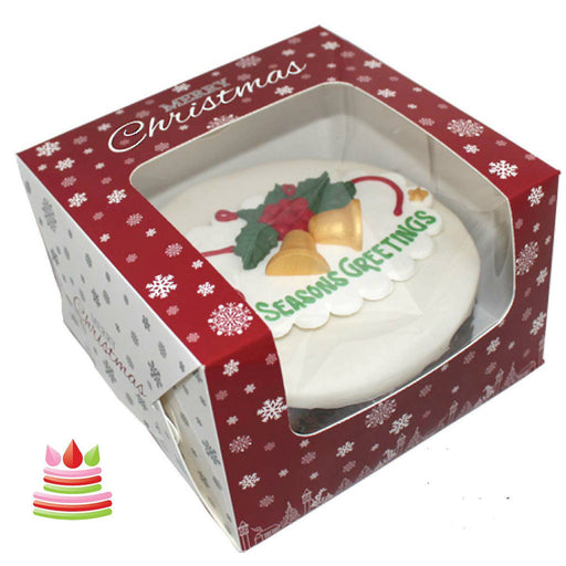 Christmas Cake box 8"x 8"x 4" - Bakeworld.ie