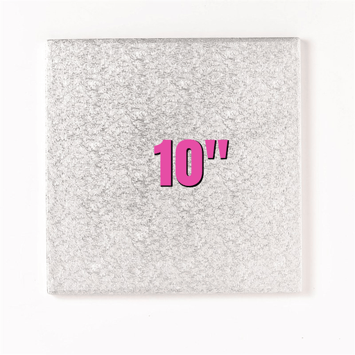 10'' Square Turn Edge Cake Cards (1.75mm) - Bakeworld.ie
