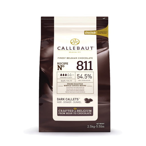 Belgian Callebaut Dark Chocolate 54.5% 2.5kg - Bakeworld.ie