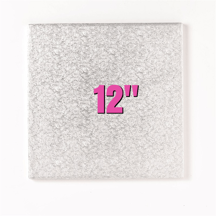 12'' Square Turn Edge Cake Cards (1.75mm) - Bakeworld.ie