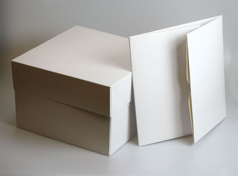 White Cake Boxes - 10'' Singles