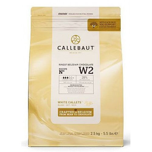Belgian Callebaut White Chocolate 28% 2.5kg