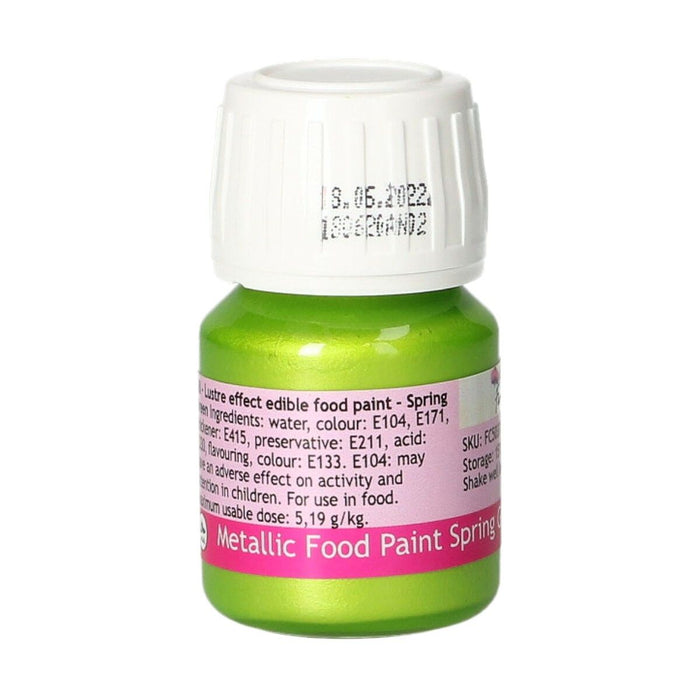 FunCakes Metallic Food Paint Spring Green 30ml
