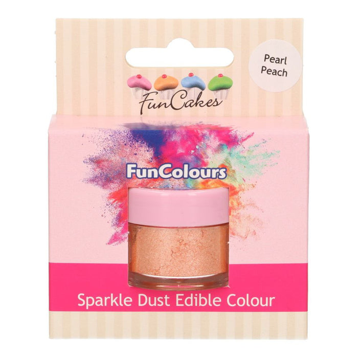 FunCakes Edible Sparkle Dust -Pearl Peach