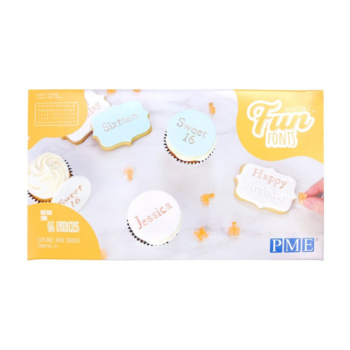 PME : Fun Fonts - Cupcakes and Cookies Stamping Set Set 2