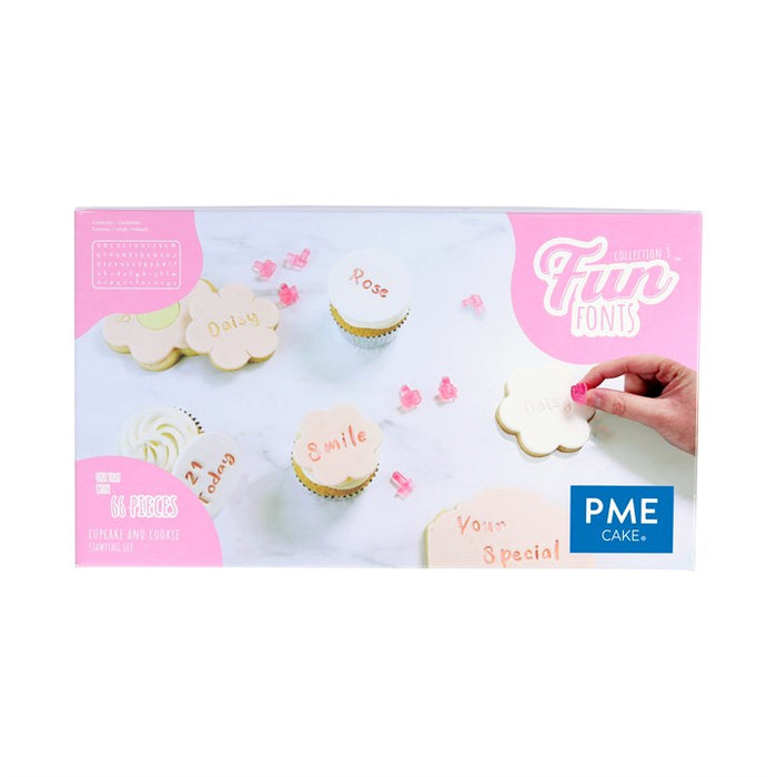 PME : Fun Fonts - Cupcakes and Cookies Stamping Set Set 3