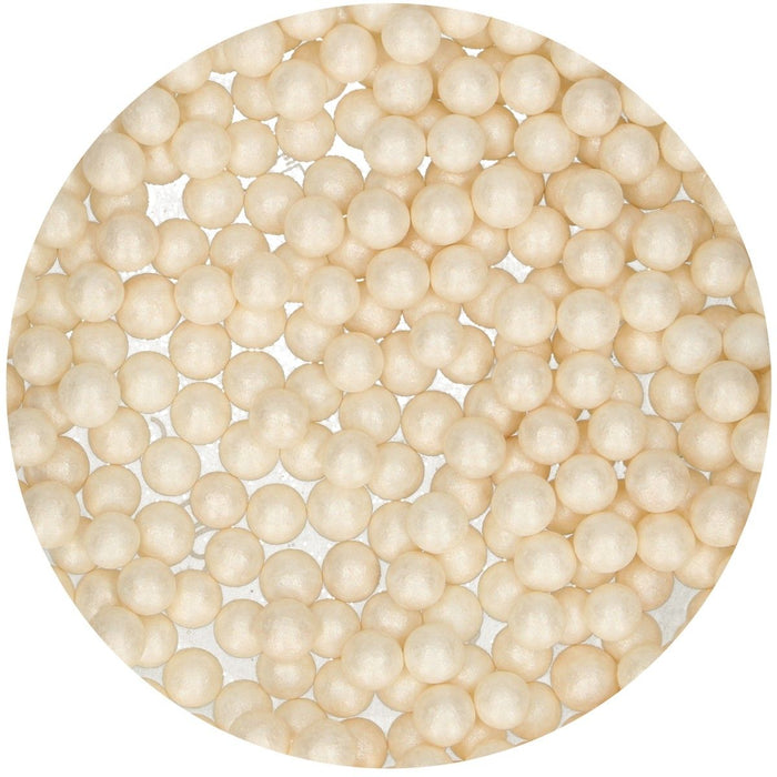 FunCakes Sugarpearls 7mm -Shiny White- 70g