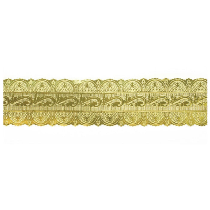 Gold Coloured Embossed Cake Band - 38mm X 50m