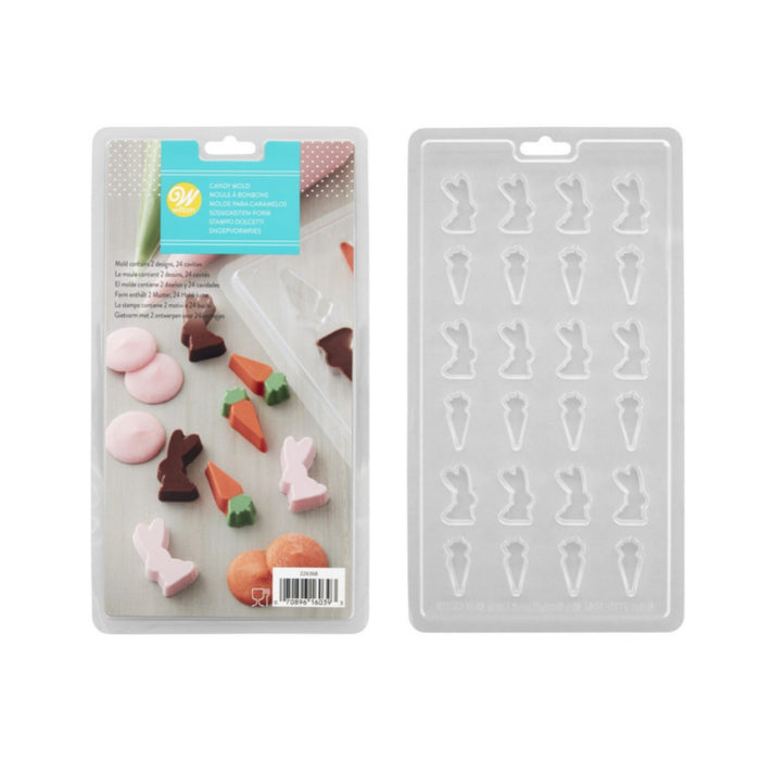 Wilton : Candy Mould - Mini Bunny & Carrot