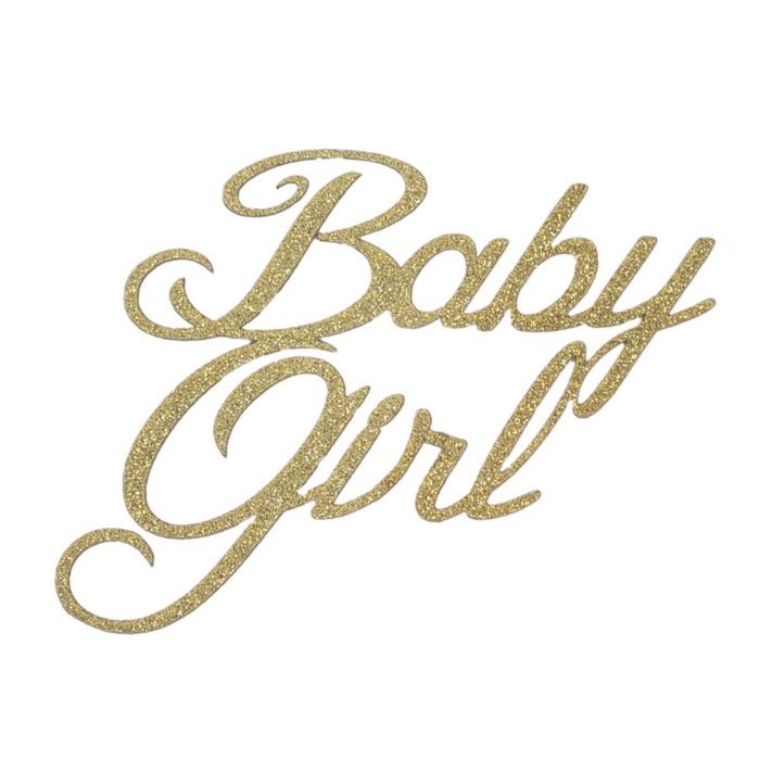 Cake Topper - Baby Girl Gold