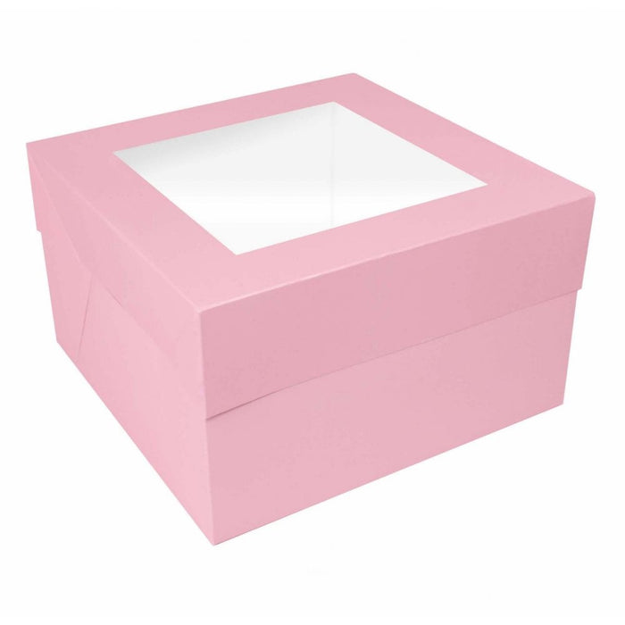 Pastel Pink Cake Box With Window