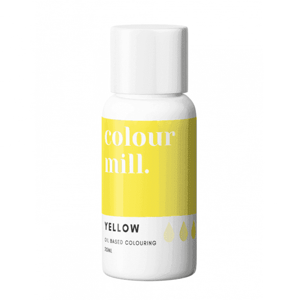 Yellow Oil Based Food Colouring 20m