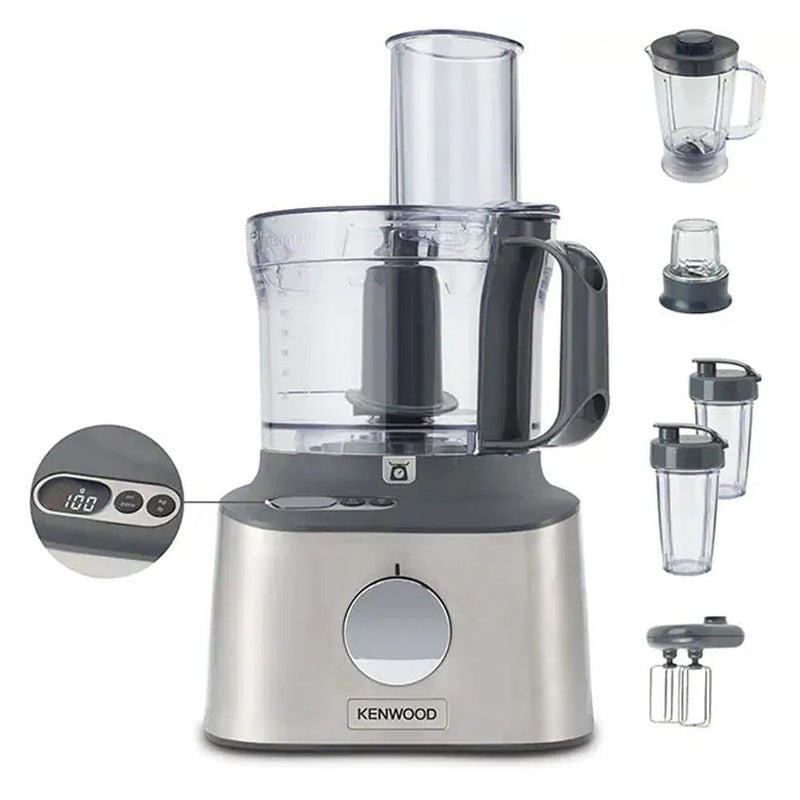 Kenwood 2.1L 800W Multipro Compact Food Processor - Brushed Steel