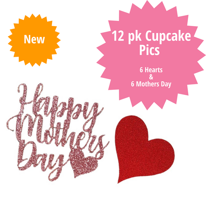Mothers Day Cupcake Pics 12 pk