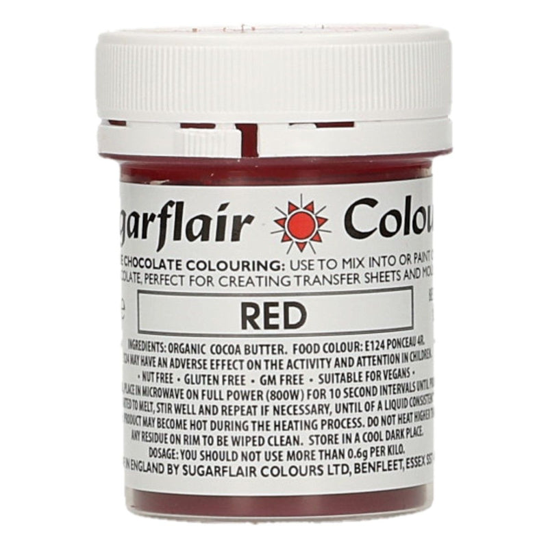 Sugarflair Chocolate Colour Red 35g