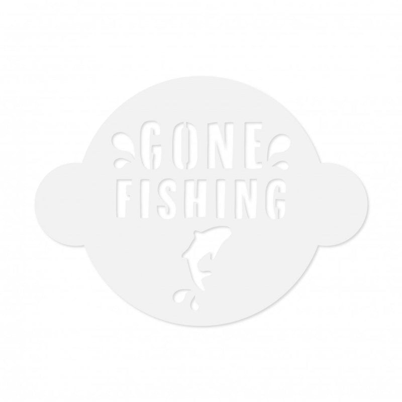 Simply Making Gone Fishing Stencil
