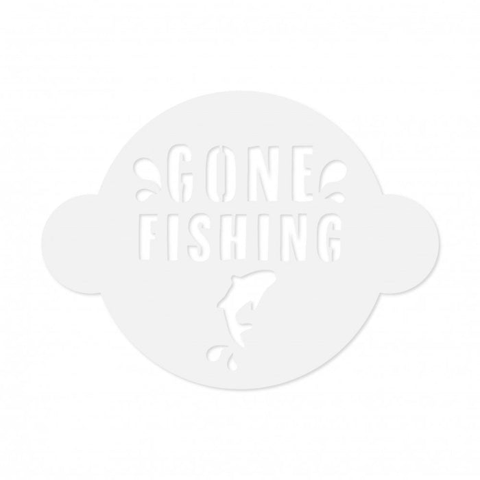 Simply Making Gone Fishing Stencil