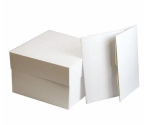 White Cake Boxes - 8'' Single