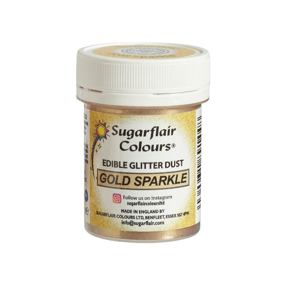 Sugarflair Gold Sparkle Edible Glitter Dust 10g — Bakeworld.ie