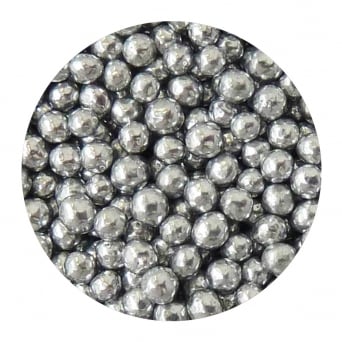 Large 7mm Dragees - Pearl Silver 55g
